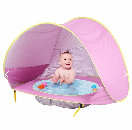 CARPA DE PLAYA PARA BEBÉS CON PISCINA • Envío Gratis